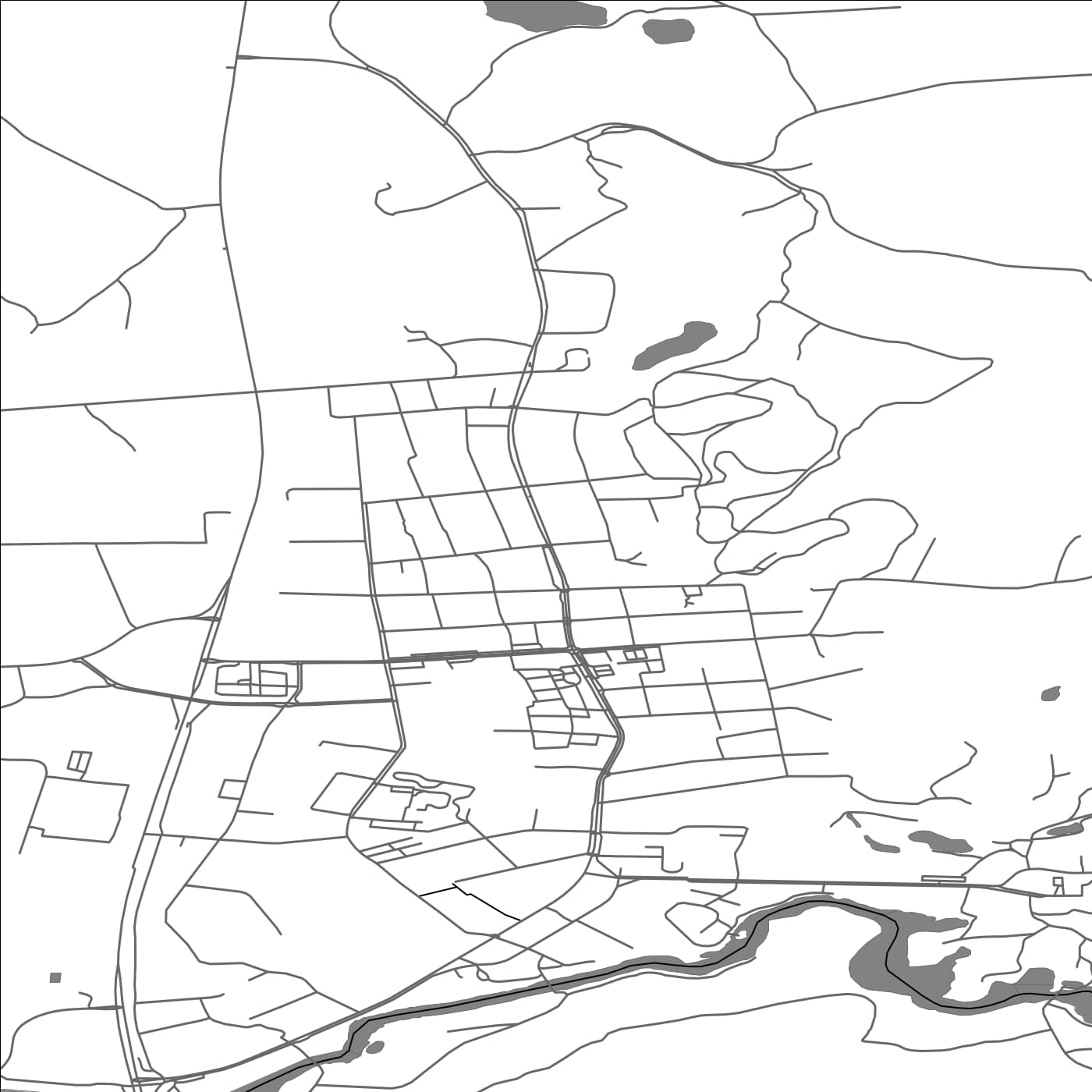 ROAD MAP OF HARTOLA, FINLAND BY MAPBAKES