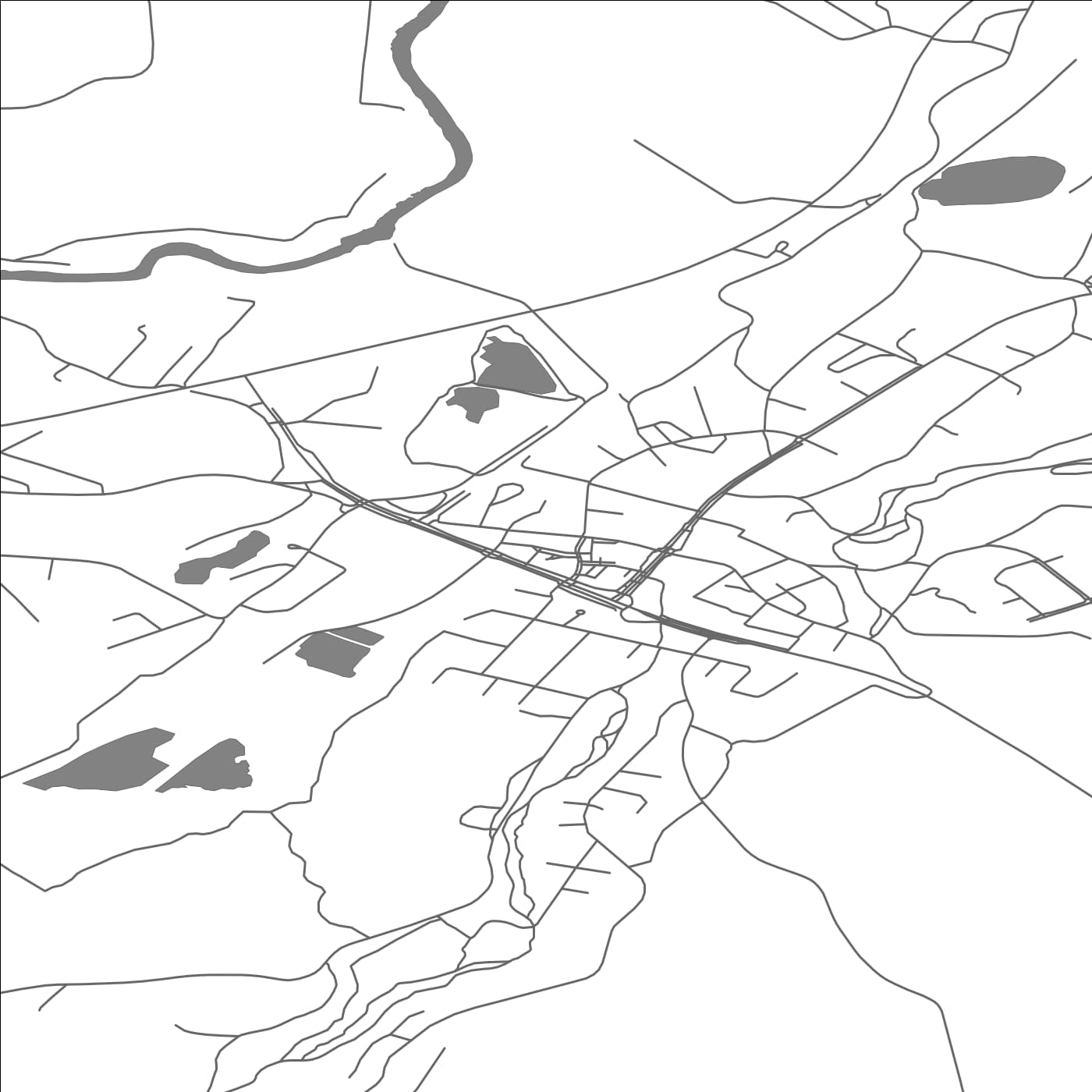 ROAD MAP OF HAUSJÄRVI, FINLAND BY MAPBAKES