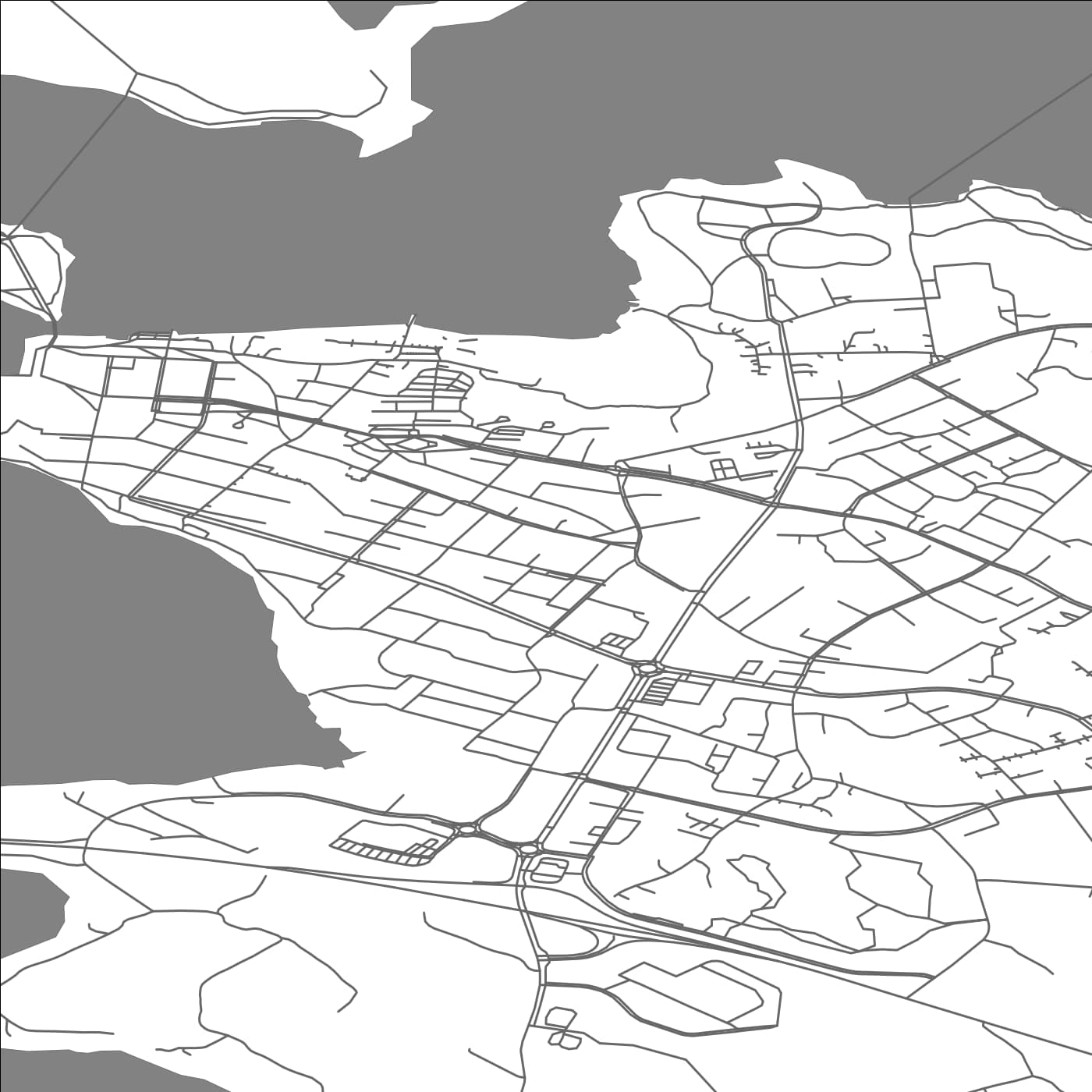 ROAD MAP OF IKAALINEN, FINLAND BY MAPBAKES