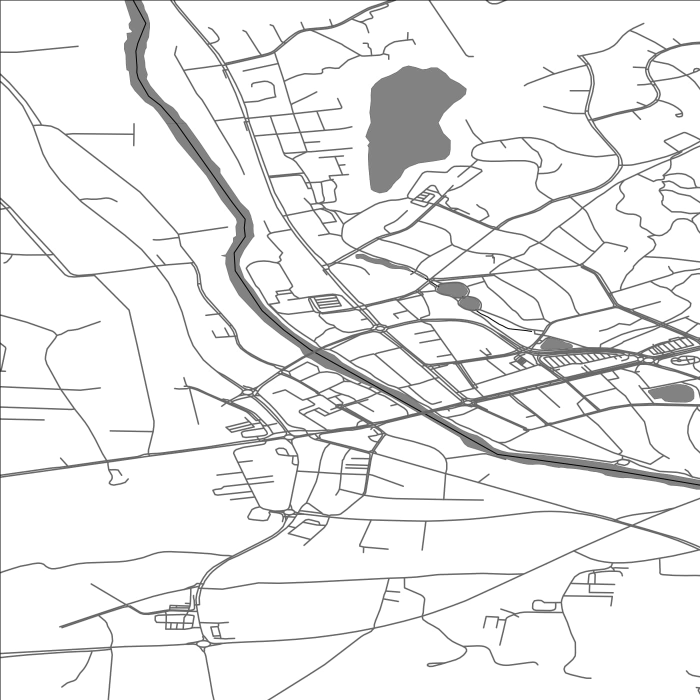 ROAD MAP OF JÄMSÄ, FINLAND BY MAPBAKES