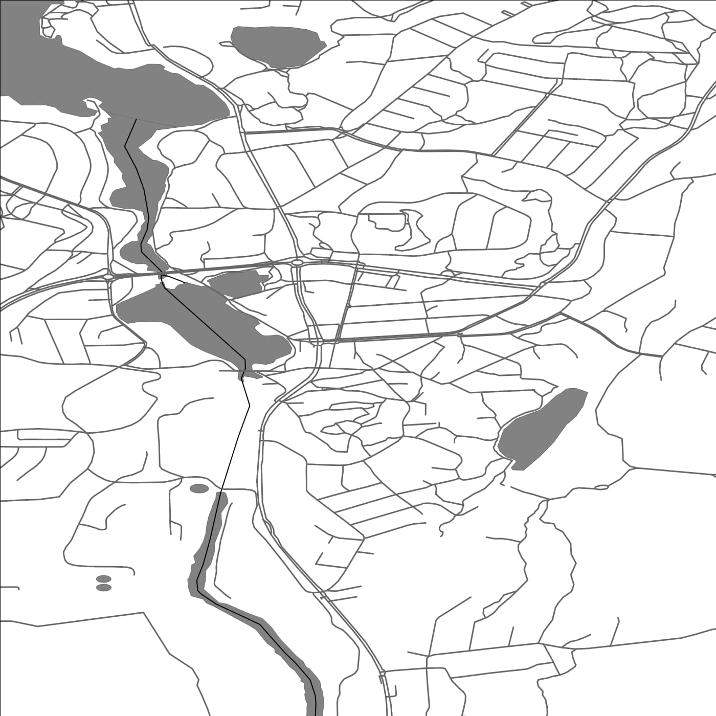 ROAD MAP OF JÄMSÄNKOSKI, FINLAND BY MAPBAKES