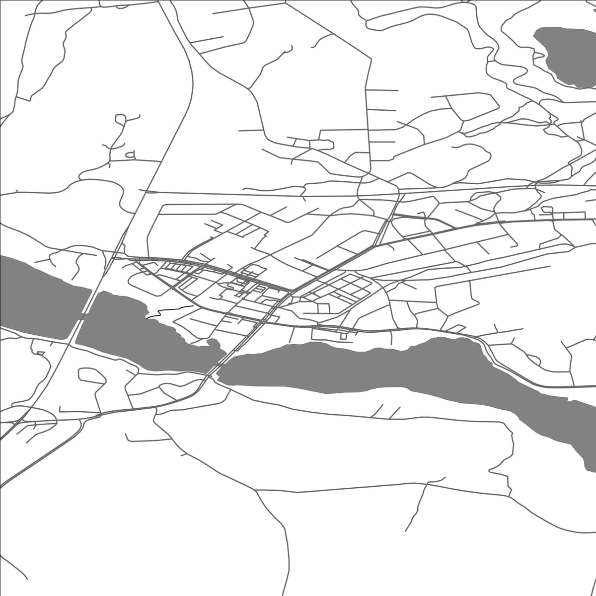 ROAD MAP OF JOUTSA, FINLAND BY MAPBAKES