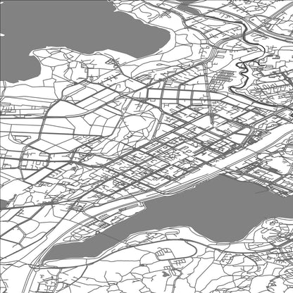 ROAD MAP OF JYVÄSKYLÄ, FINLAND BY MAPBAKES