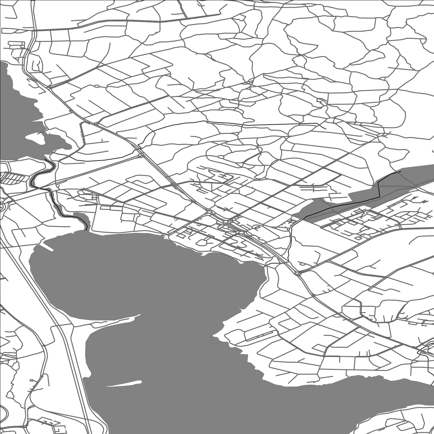 ROAD MAP OF JYVÄSKYLÄN MAALAISKUNTA, FINLAND BY MAPBAKES