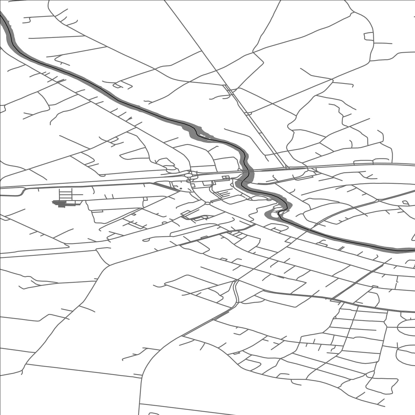 ROAD MAP OF KANNUS, FINLAND BY MAPBAKES