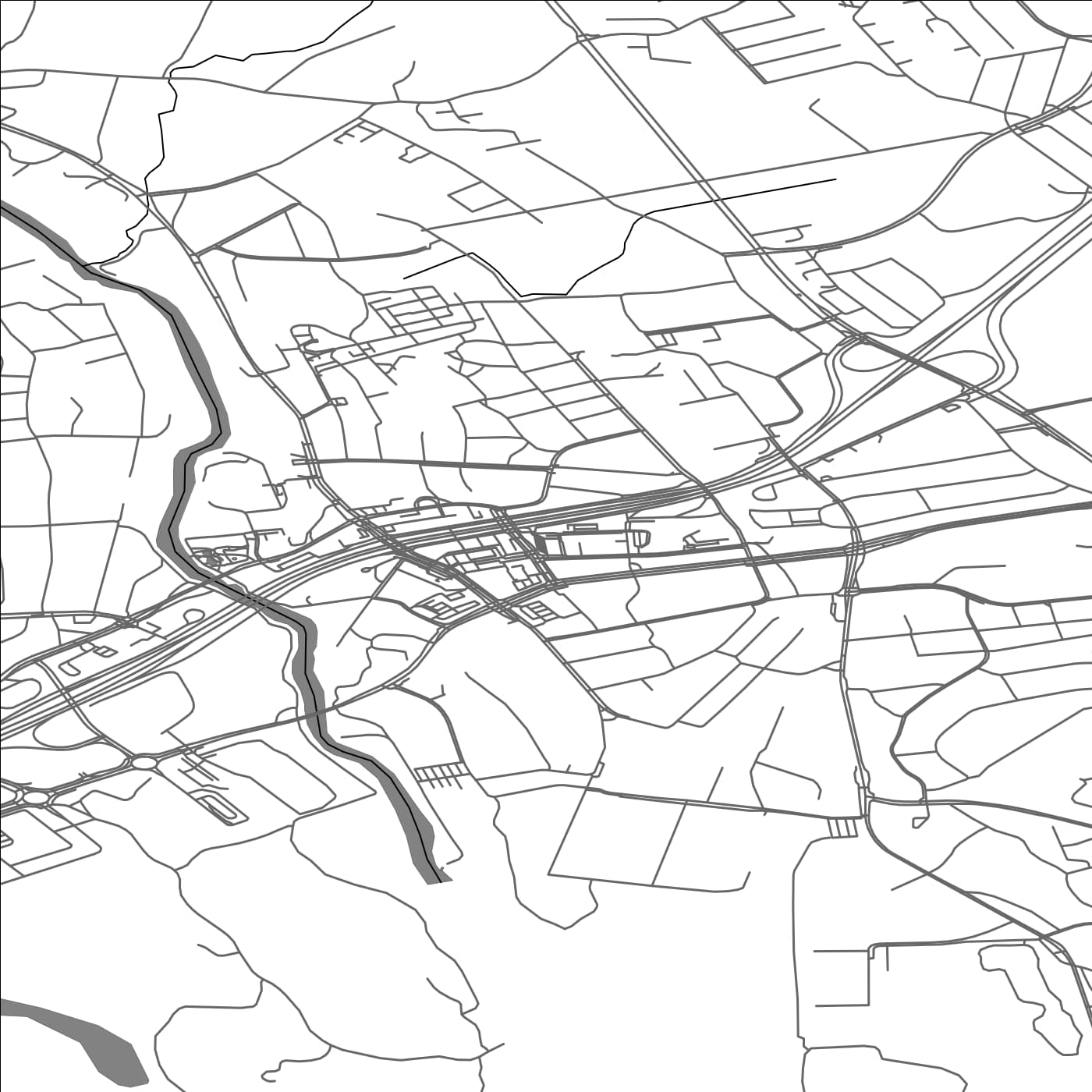 ROAD MAP OF KARHULA, FINLAND BY MAPBAKES