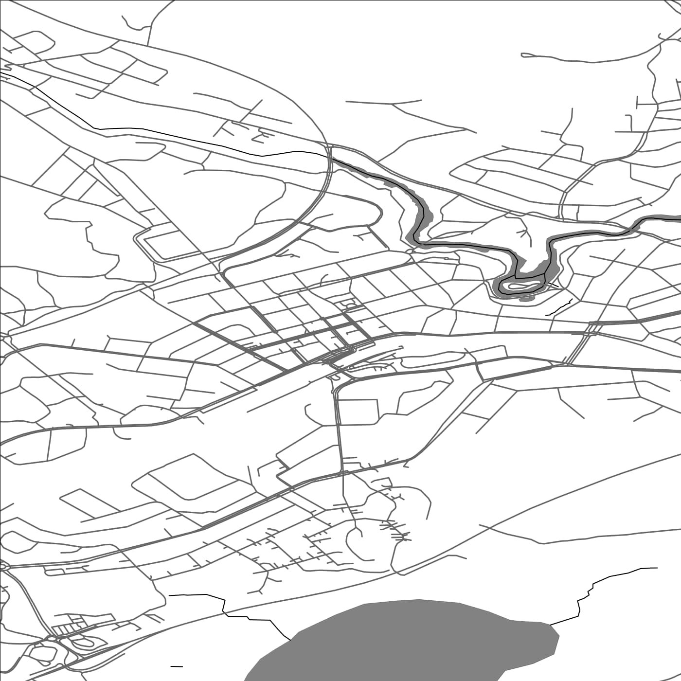 ROAD MAP OF KARIS, FINLAND BY MAPBAKES