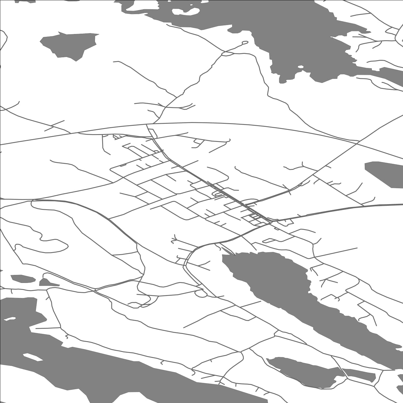 ROAD MAP OF KARTTULA, FINLAND BY MAPBAKES