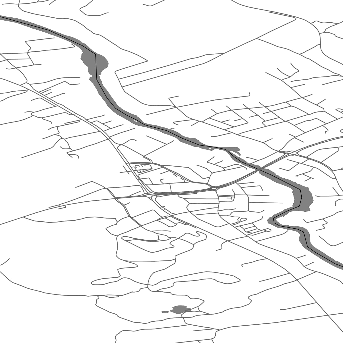 ROAD MAP OF KAUSTINEN, FINLAND BY MAPBAKES