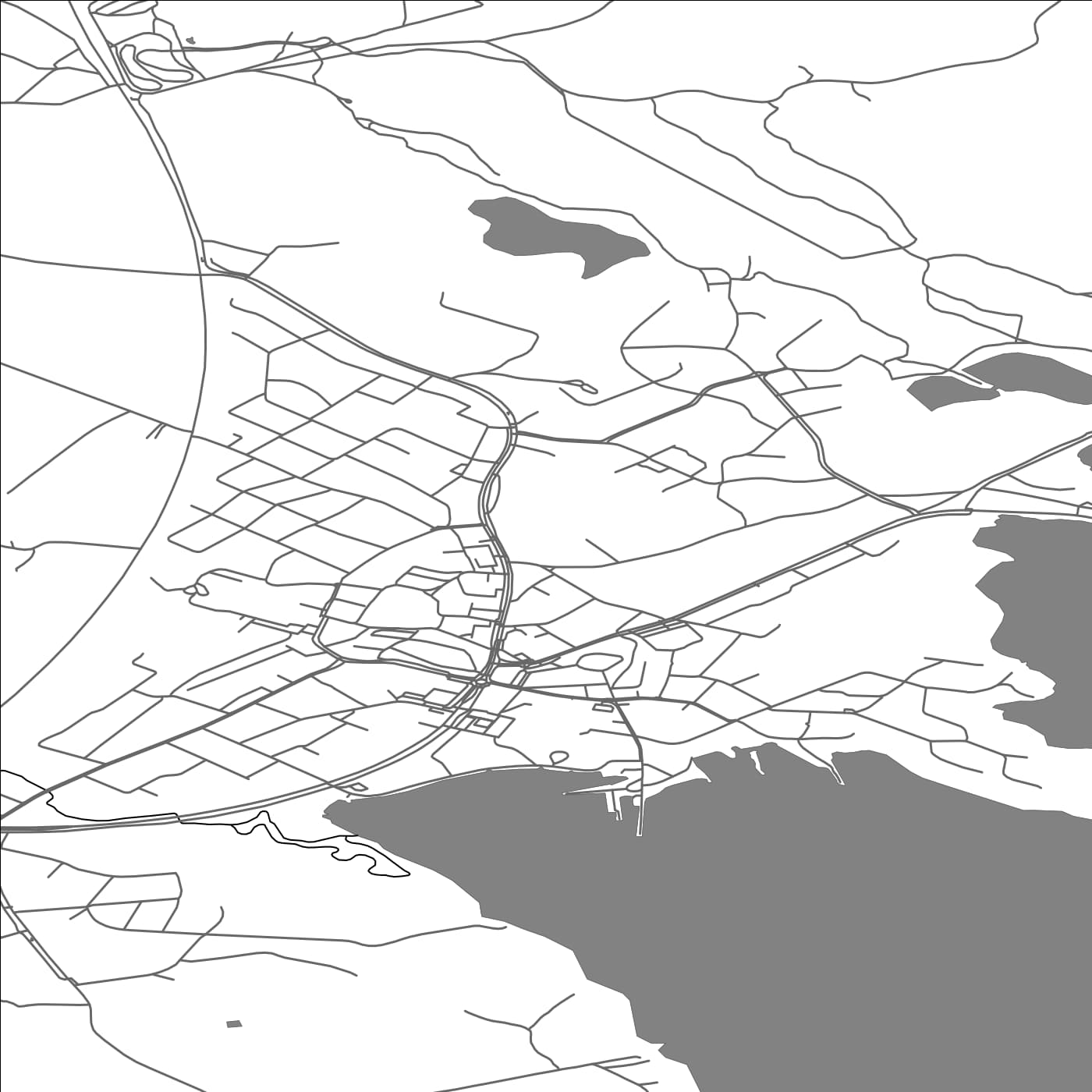 ROAD MAP OF KERIMÄKI, FINLAND BY MAPBAKES