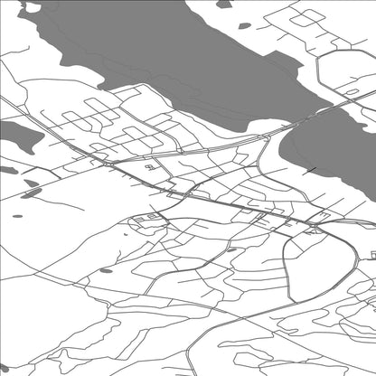 ROAD MAP OF KITEE, FINLAND BY MAPBAKES