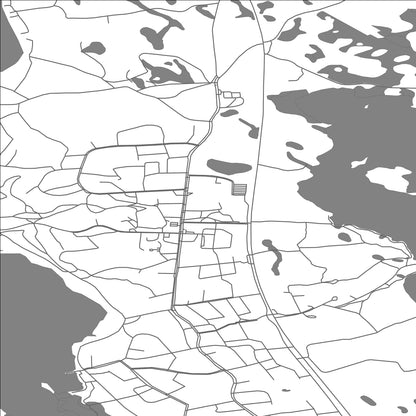 ROAD MAP OF KONTIOLAHTI, FINLAND BY MAPBAKES