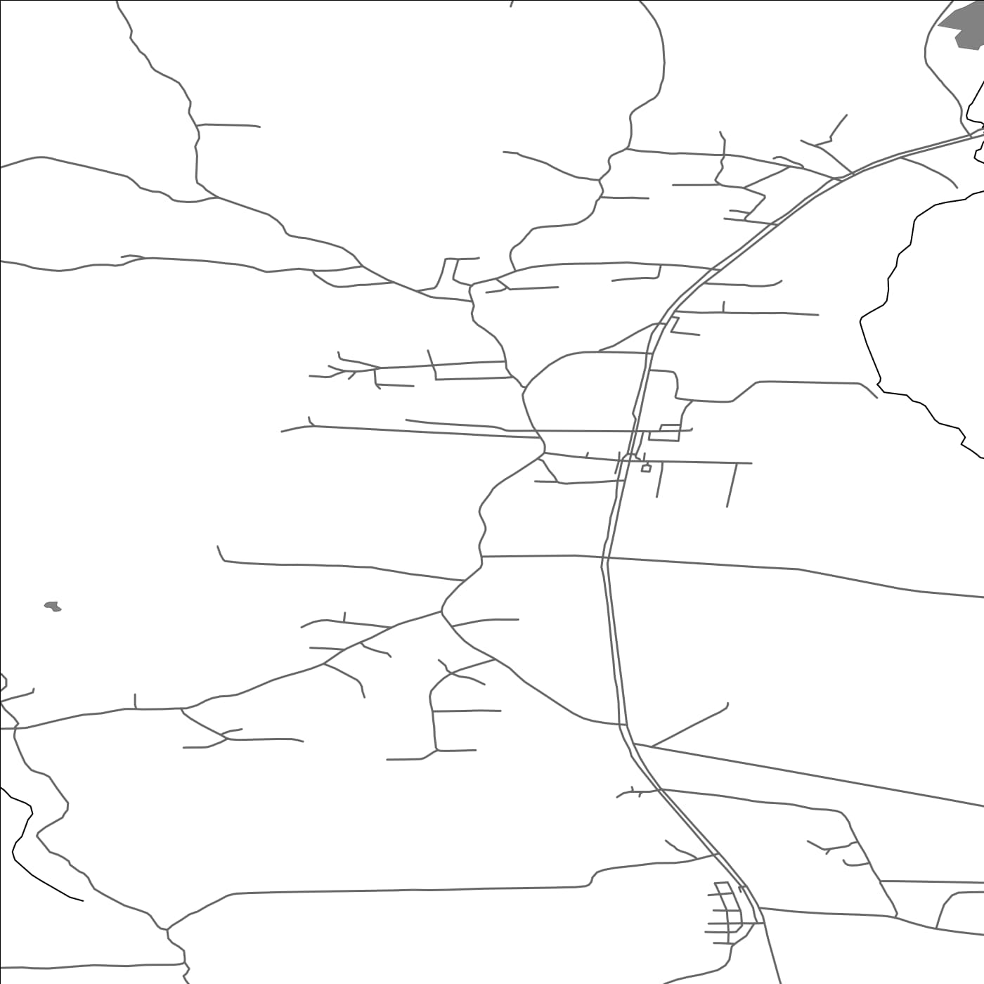 ROAD MAP OF KORSNÄS, FINLAND BY MAPBAKES