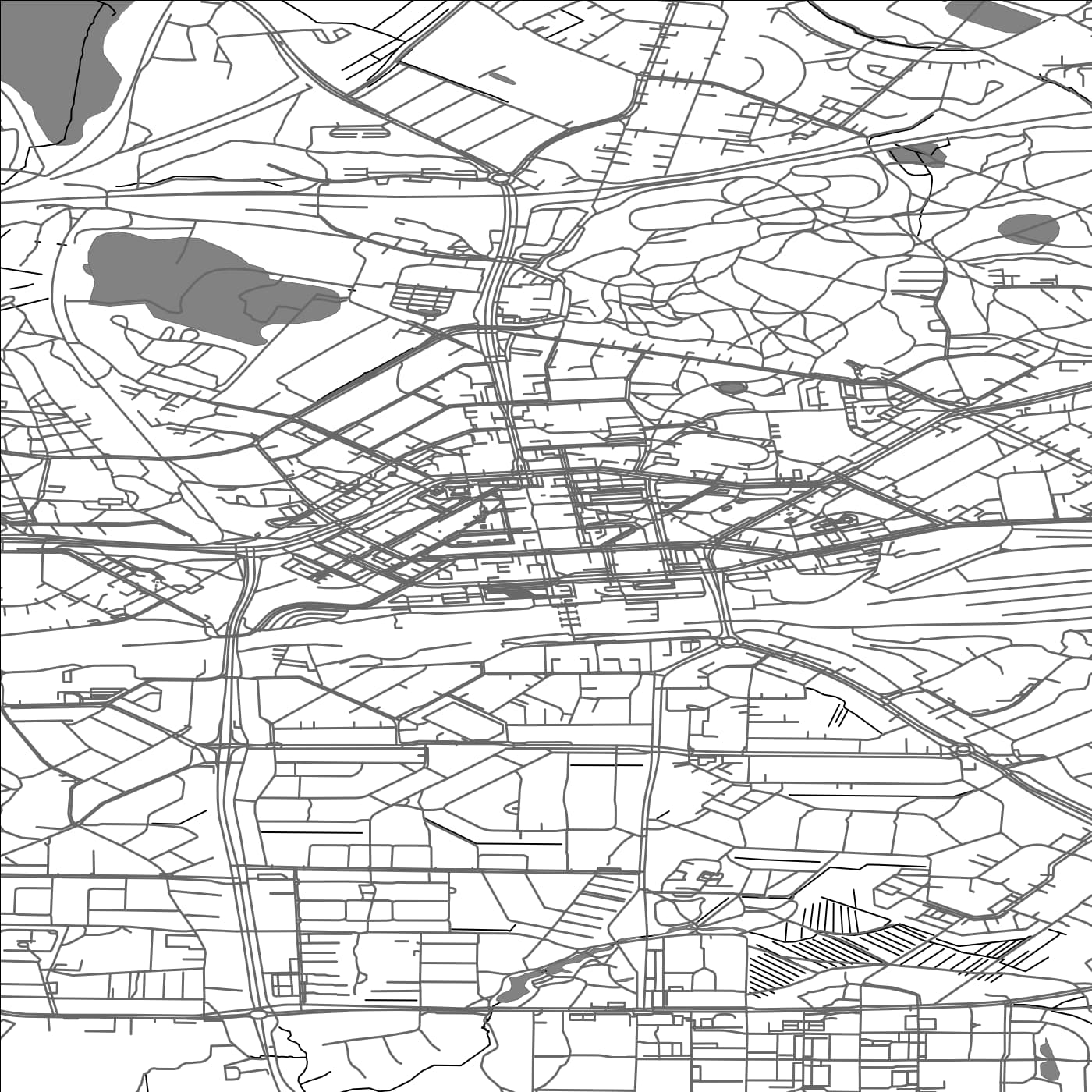 ROAD MAP OF KOUVOLA, FINLAND BY MAPBAKES