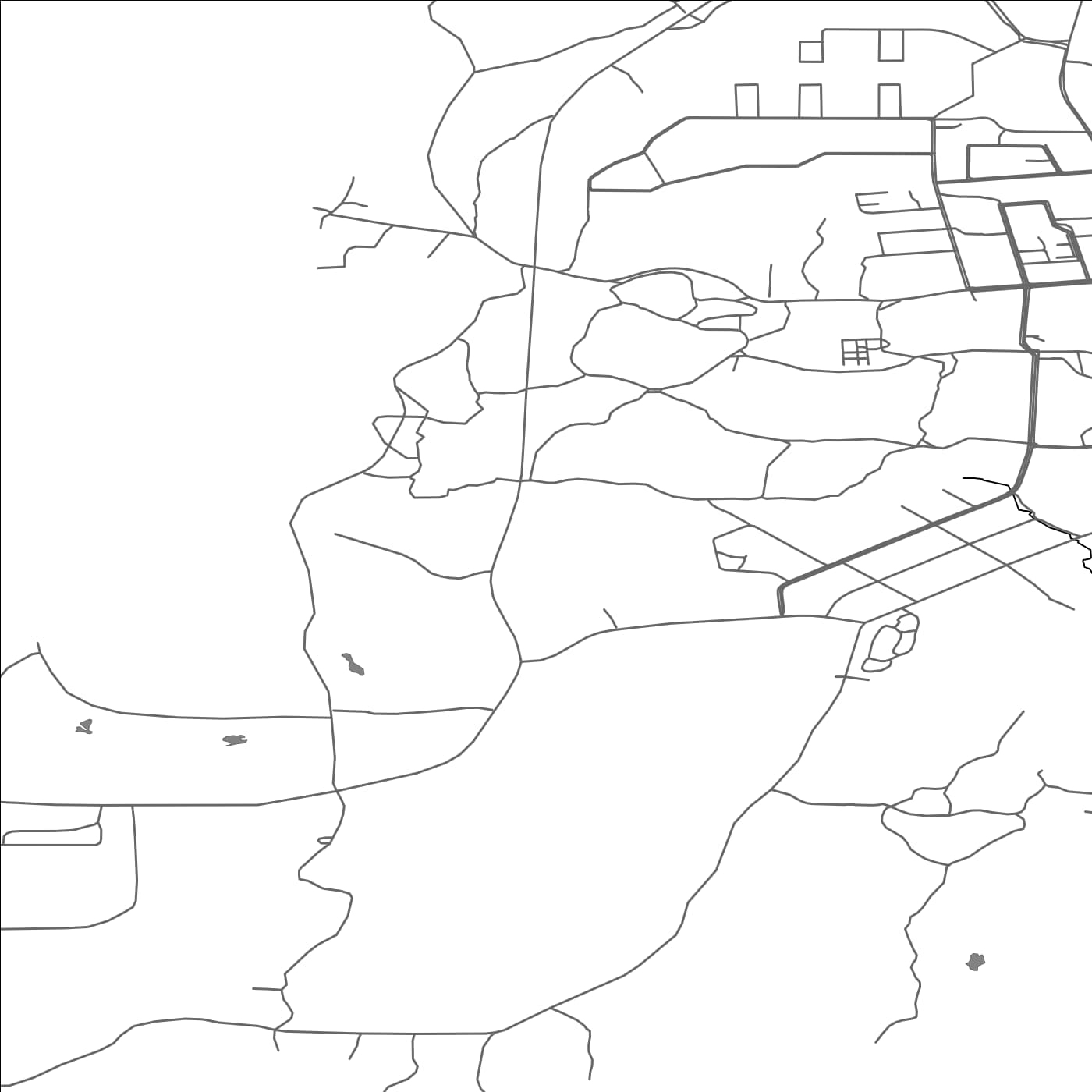 ROAD MAP OF KRISTINESTAD, FINLAND BY MAPBAKES