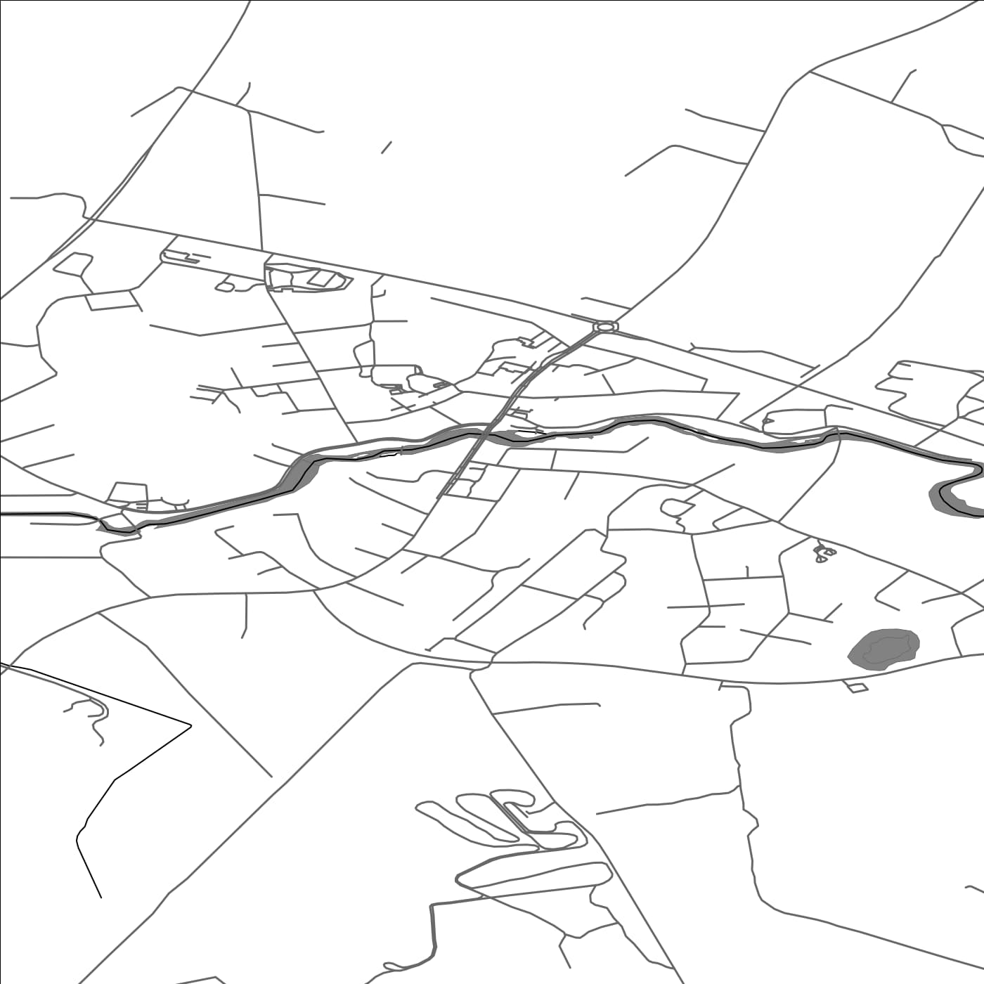 ROAD MAP OF KRONOBY, FINLAND BY MAPBAKES