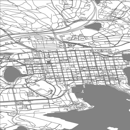 ROAD MAP OF KUOPIO, FINLAND BY MAPBAKES