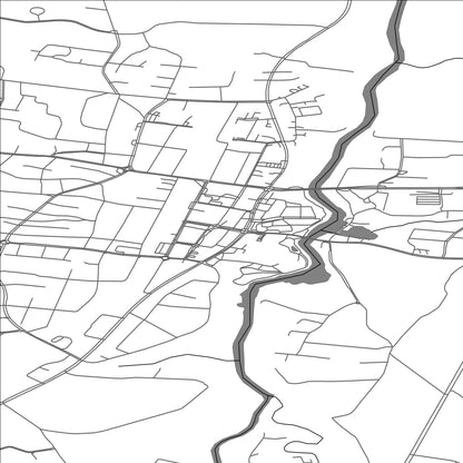 ROAD MAP OF KURIKKA, FINLAND BY MAPBAKES