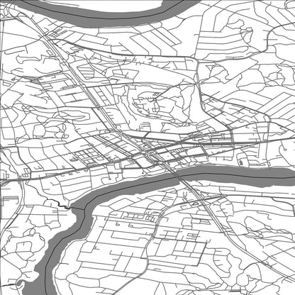 ROAD MAP OF KUUSANKOSKI, FINLAND BY MAPBAKES