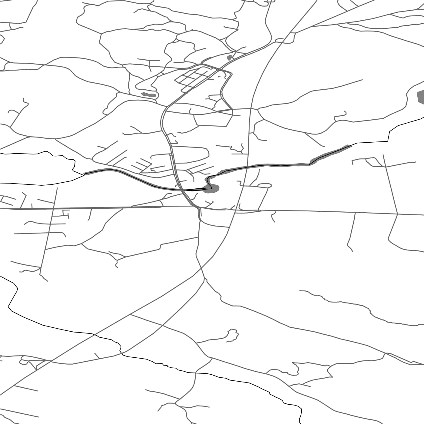 ROAD MAP OF KYLMÄKOSKI, FINLAND BY MAPBAKES