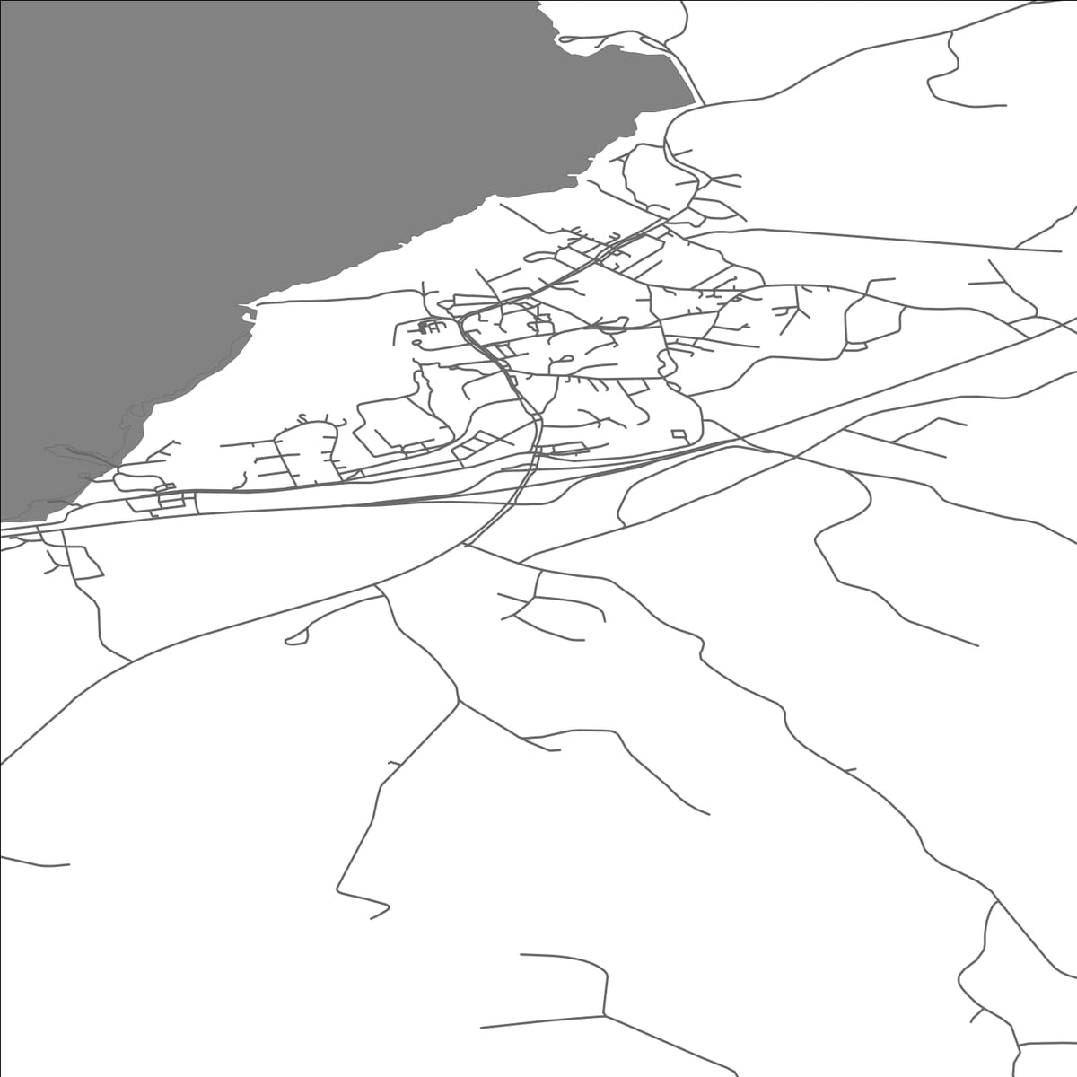 ROAD MAP OF LAPPTRÄSK, FINLAND BY MAPBAKES