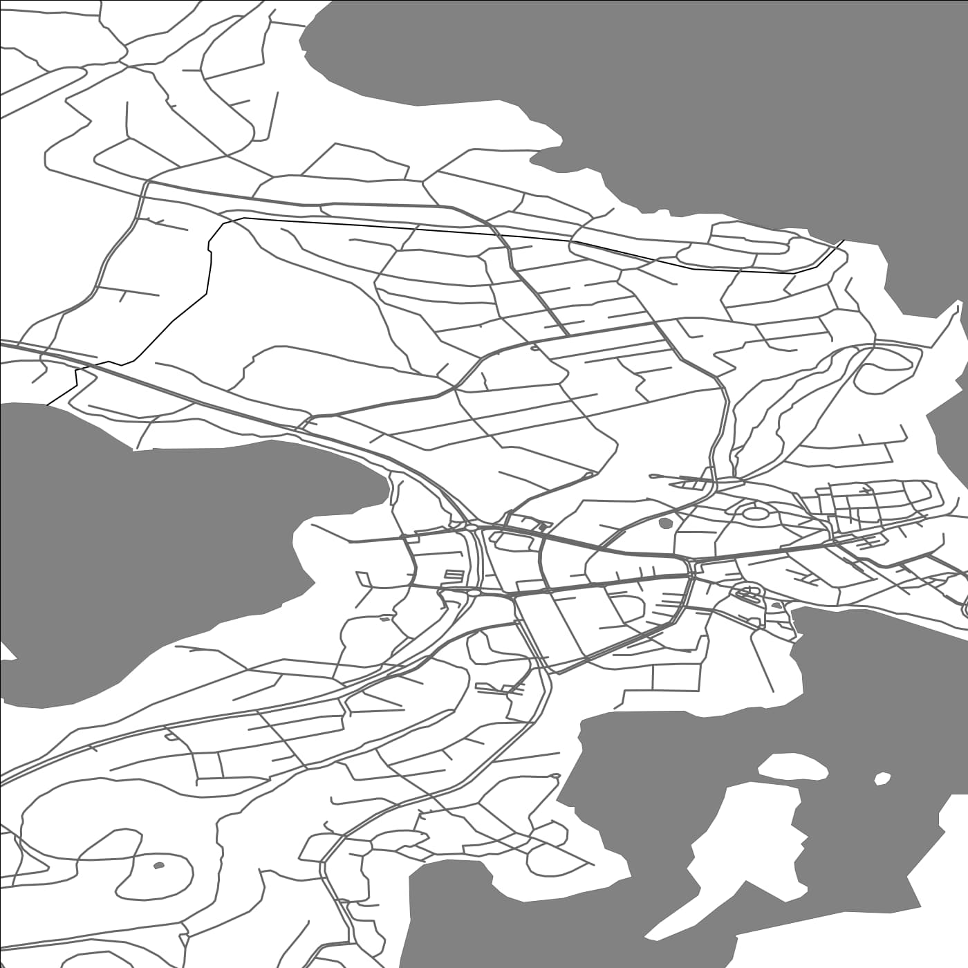 ROAD MAP OF LAUKAA, FINLAND BY MAPBAKES