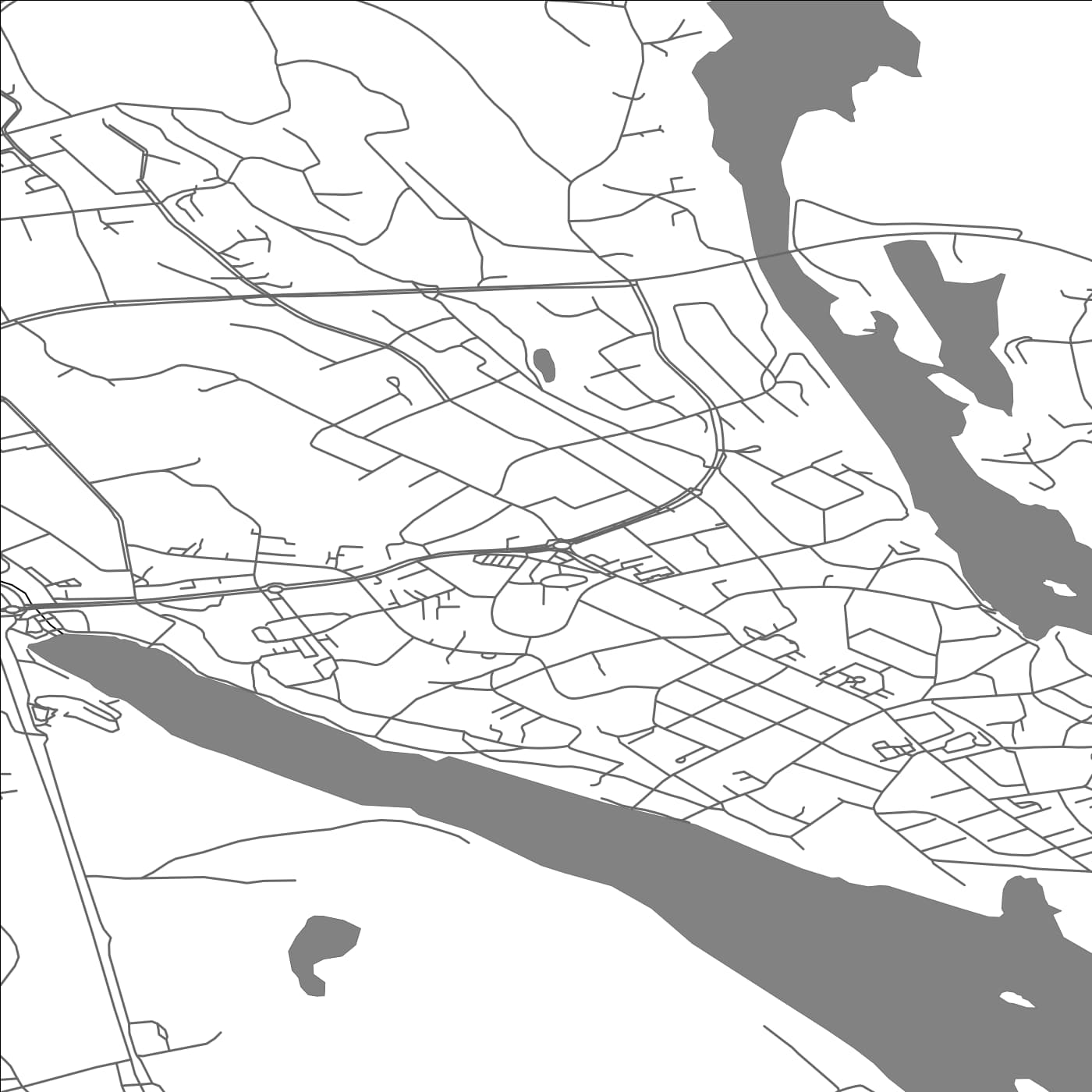 ROAD MAP OF LEPPÄVIRTA, FINLAND BY MAPBAKES