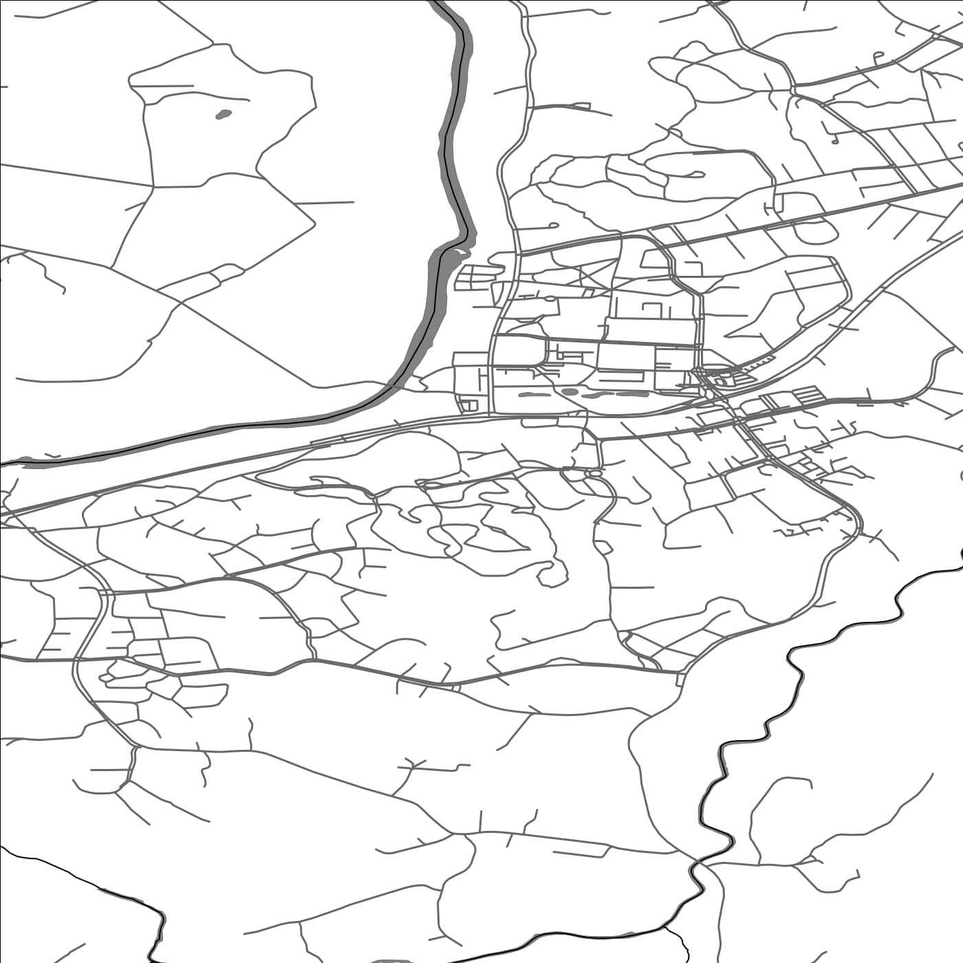 ROAD MAP OF LIETO, FINLAND BY MAPBAKES