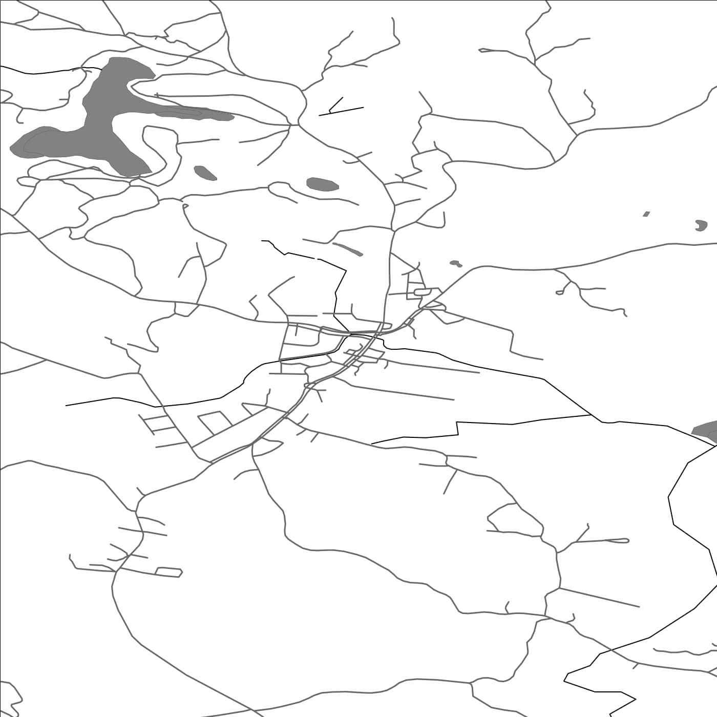 ROAD MAP OF MIEHIKKÄLÄ, FINLAND BY MAPBAKES