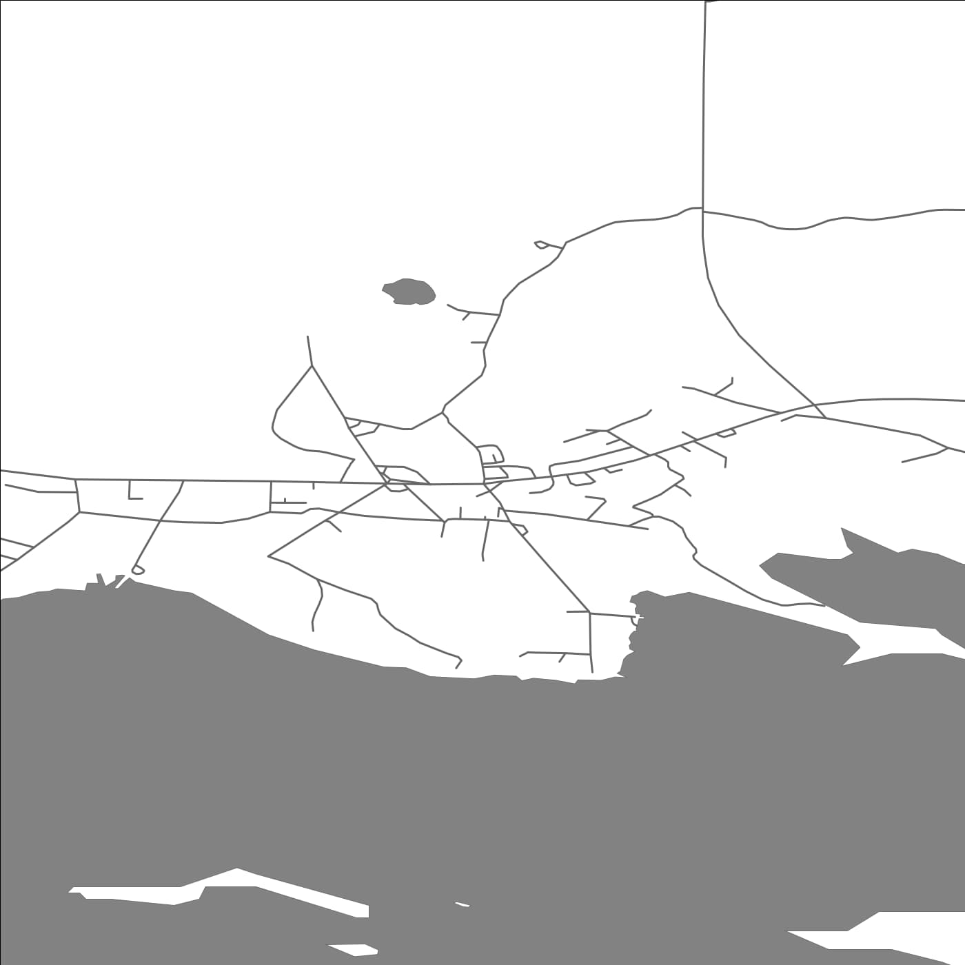 ROAD MAP OF MUURUVESI, FINLAND BY MAPBAKES