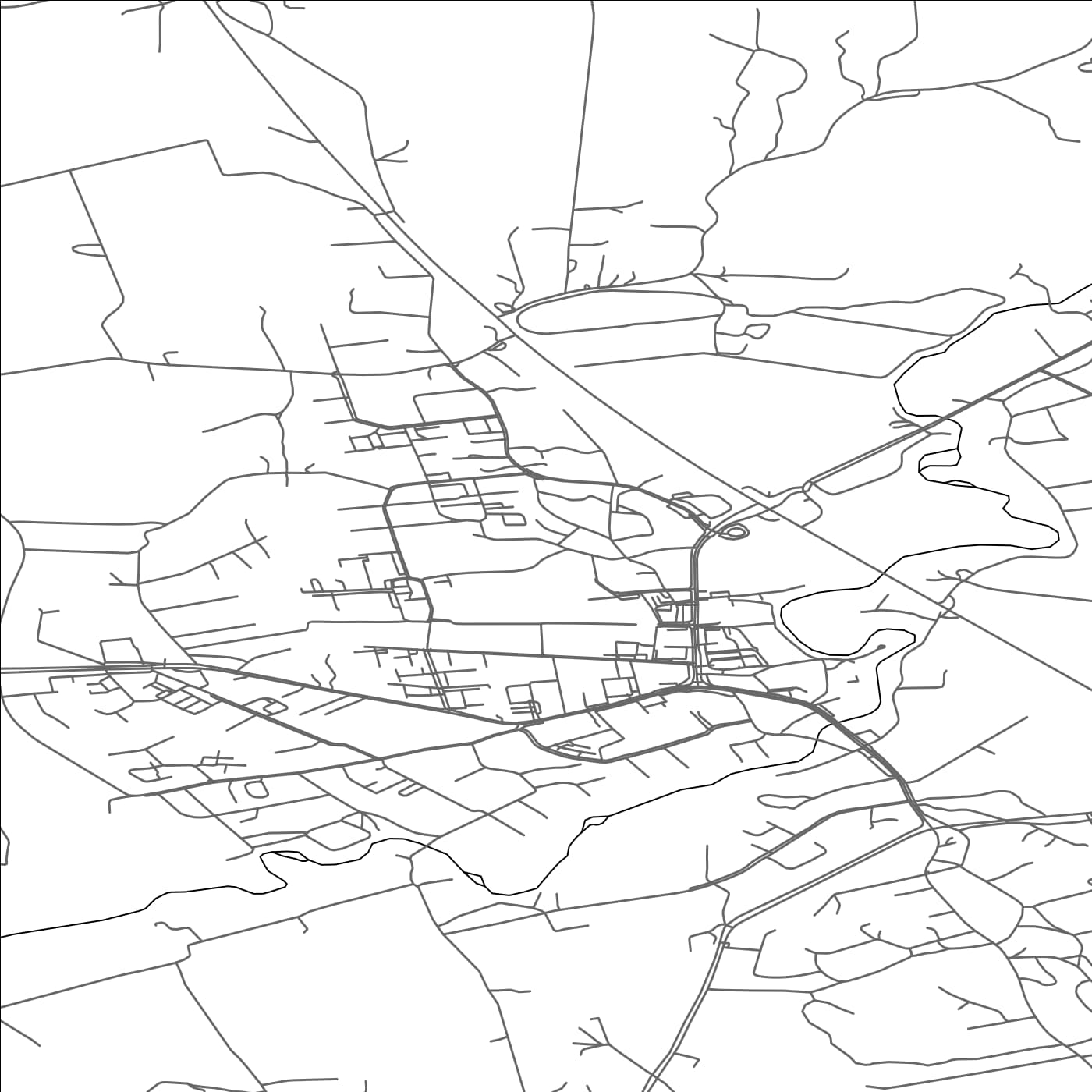 ROAD MAP OF MYNÄMÄKI, FINLAND BY MAPBAKES