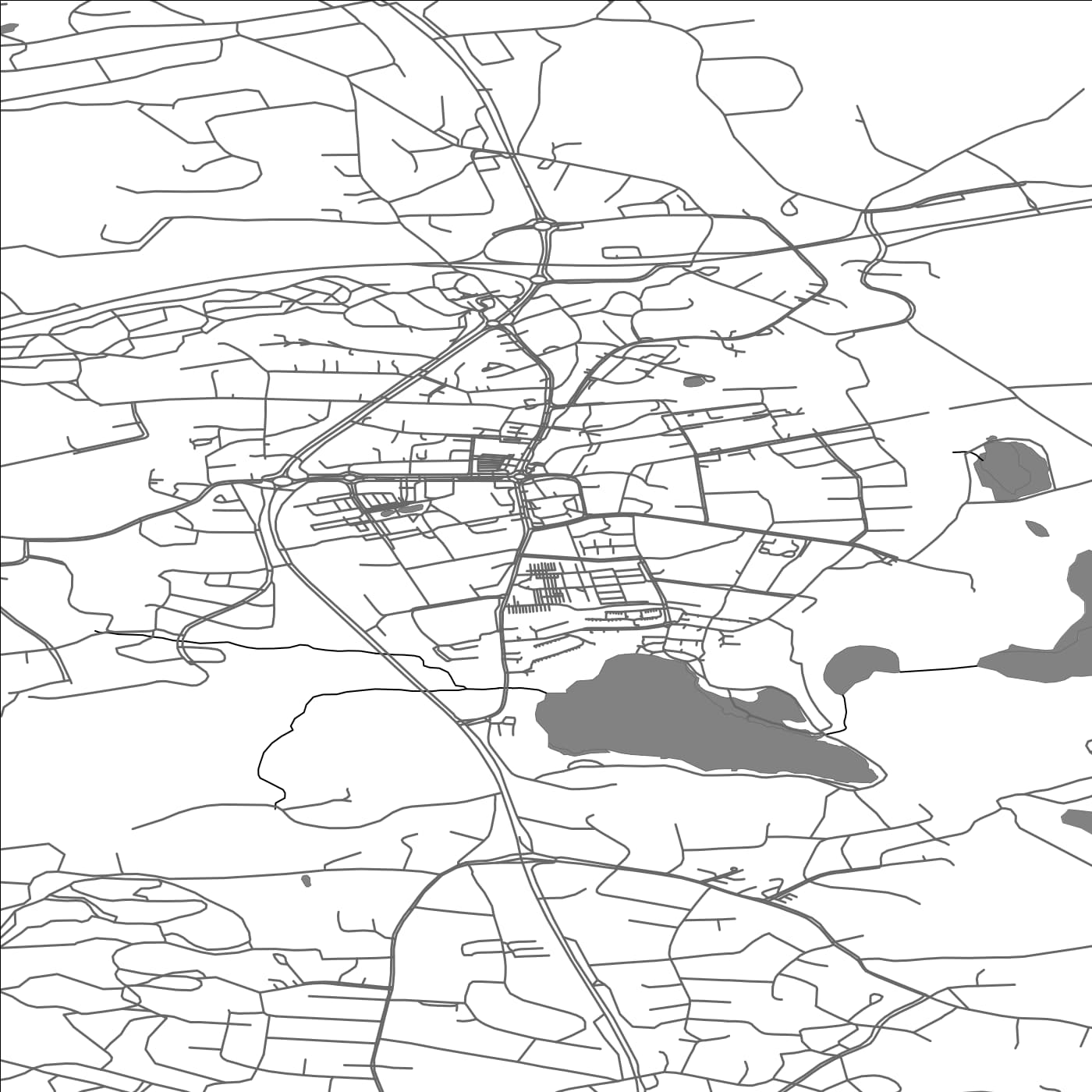 ROAD MAP OF ORIVESI, FINLAND BY MAPBAKES