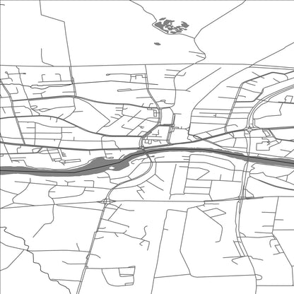 ROAD MAP OF OULAINEN, FINLAND BY MAPBAKES