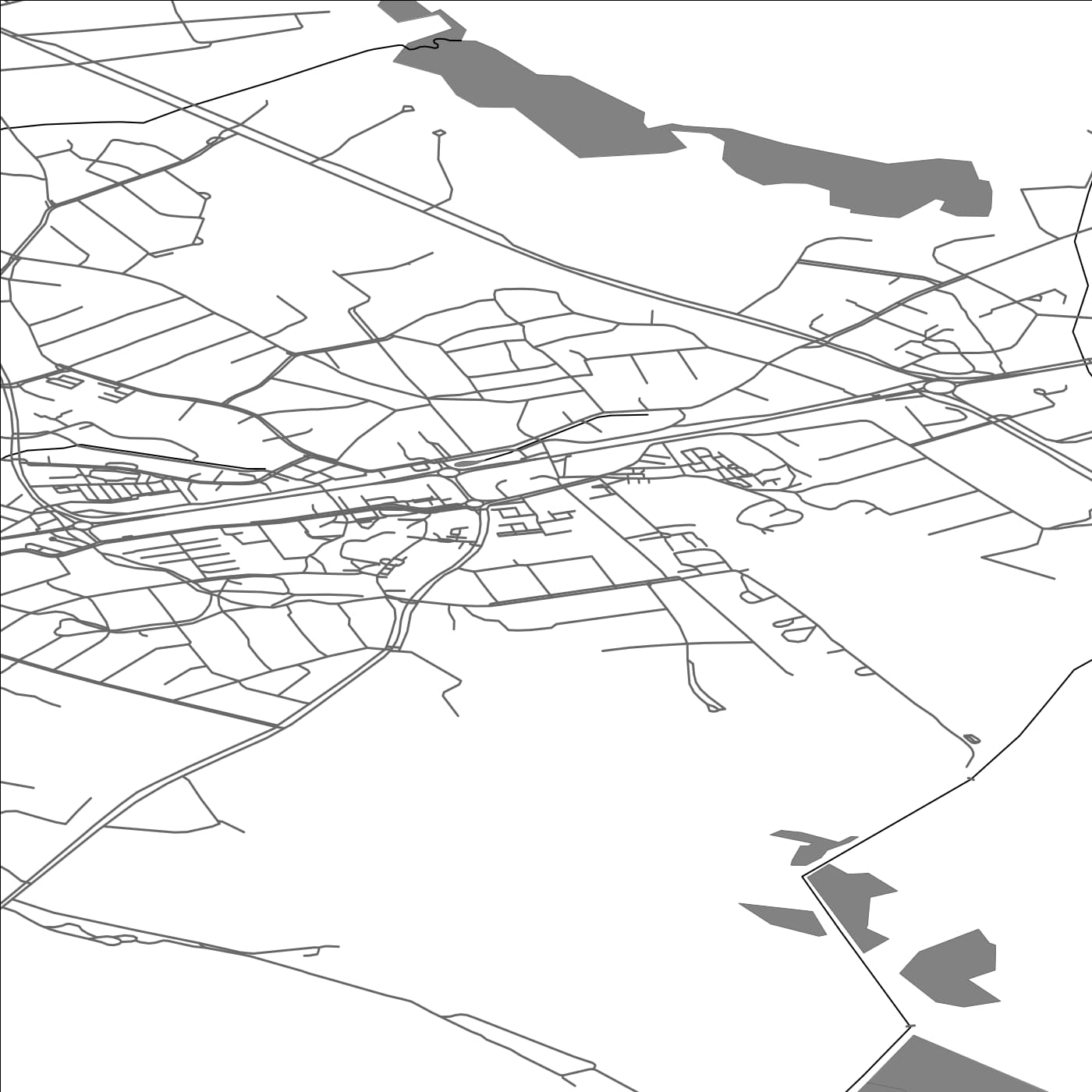 ROAD MAP OF OULUNSALO, FINLAND BY MAPBAKES