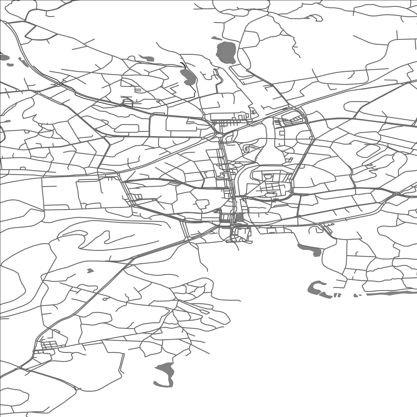 ROAD MAP OF PARGAS, FINLAND BY MAPBAKES