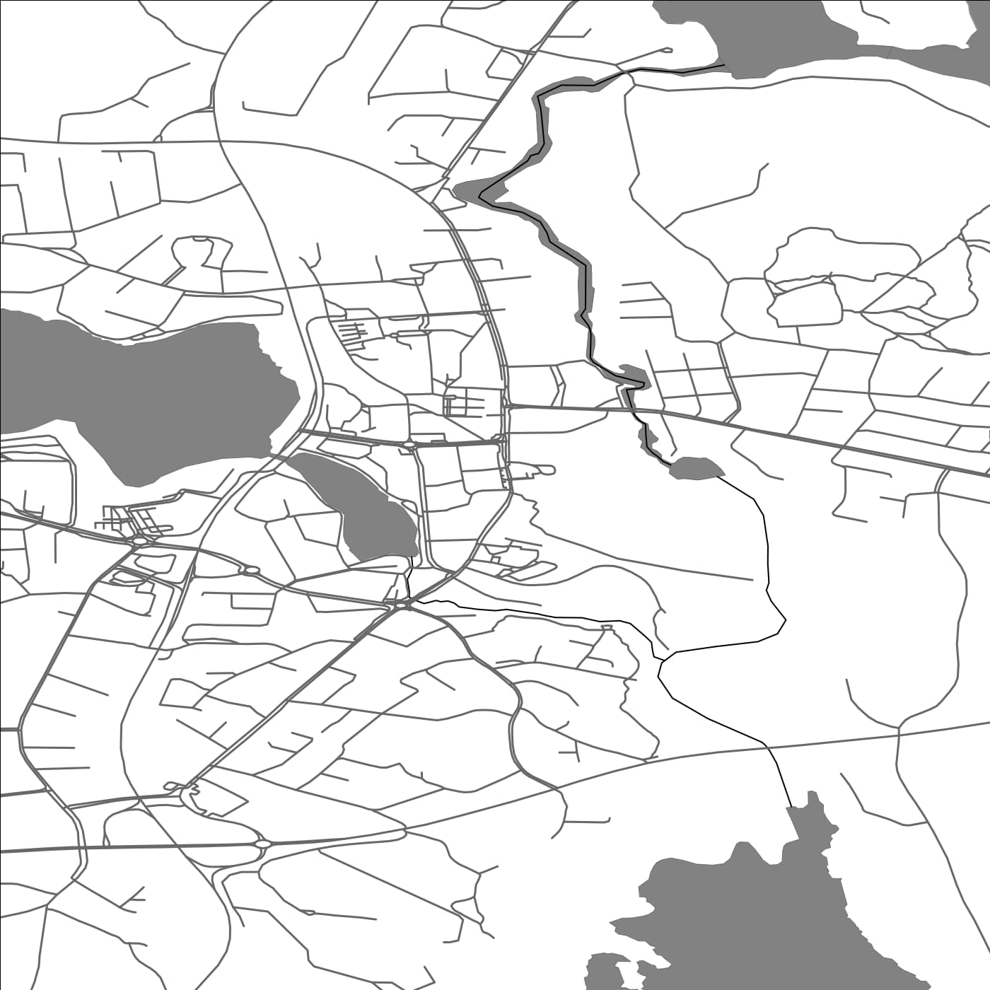 ROAD MAP OF PARKANO, FINLAND BY MAPBAKES