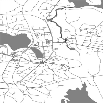 ROAD MAP OF PARKANO, FINLAND BY MAPBAKES