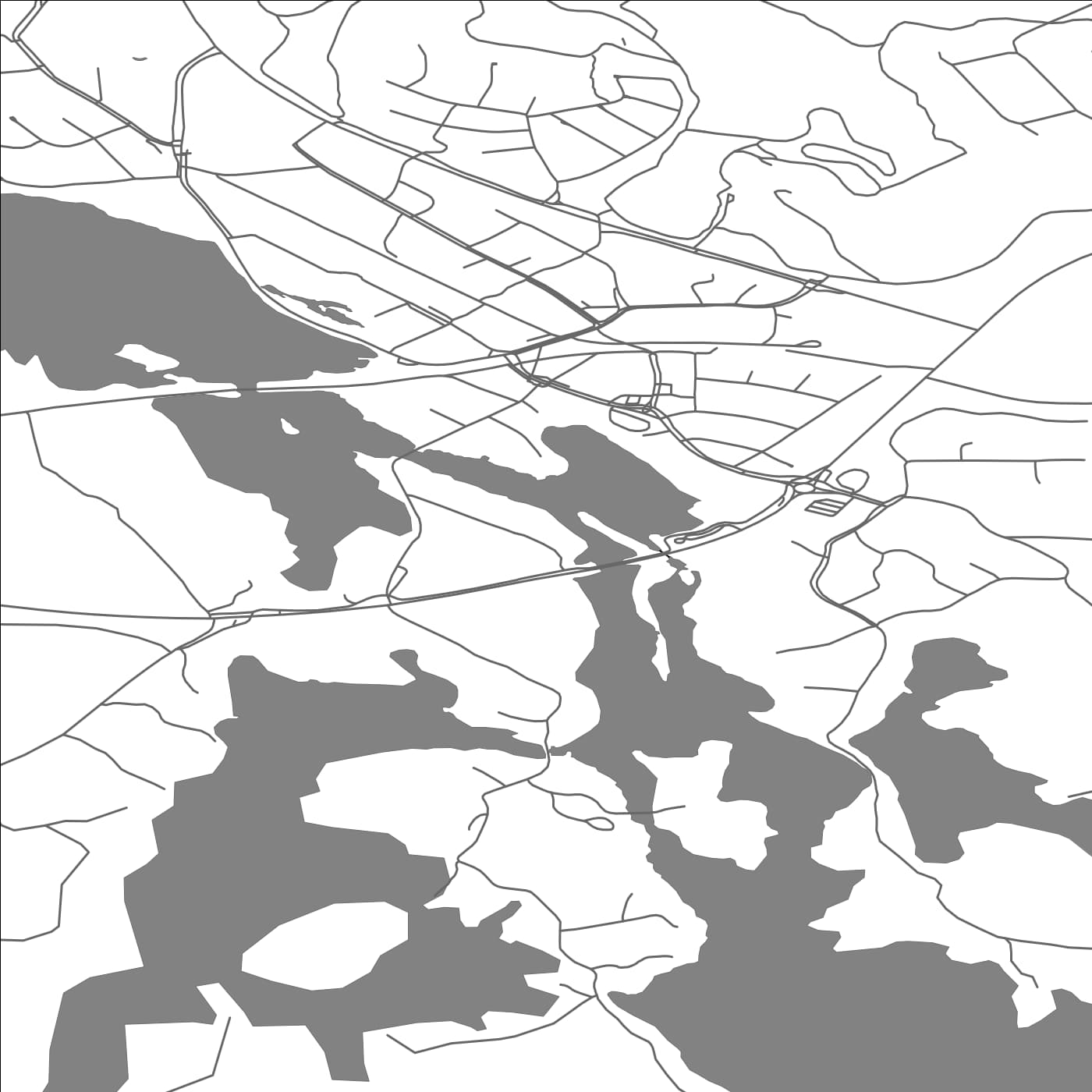 ROAD MAP OF PETÄJÄVESI, FINLAND BY MAPBAKES