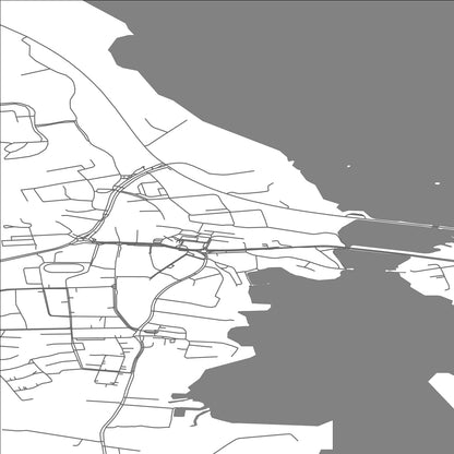 ROAD MAP OF PYHÄJÄRVI, FINLAND BY MAPBAKES