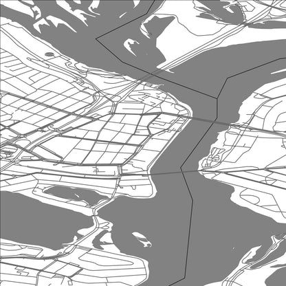 ROAD MAP OF ROVANIEMI, FINLAND BY MAPBAKES