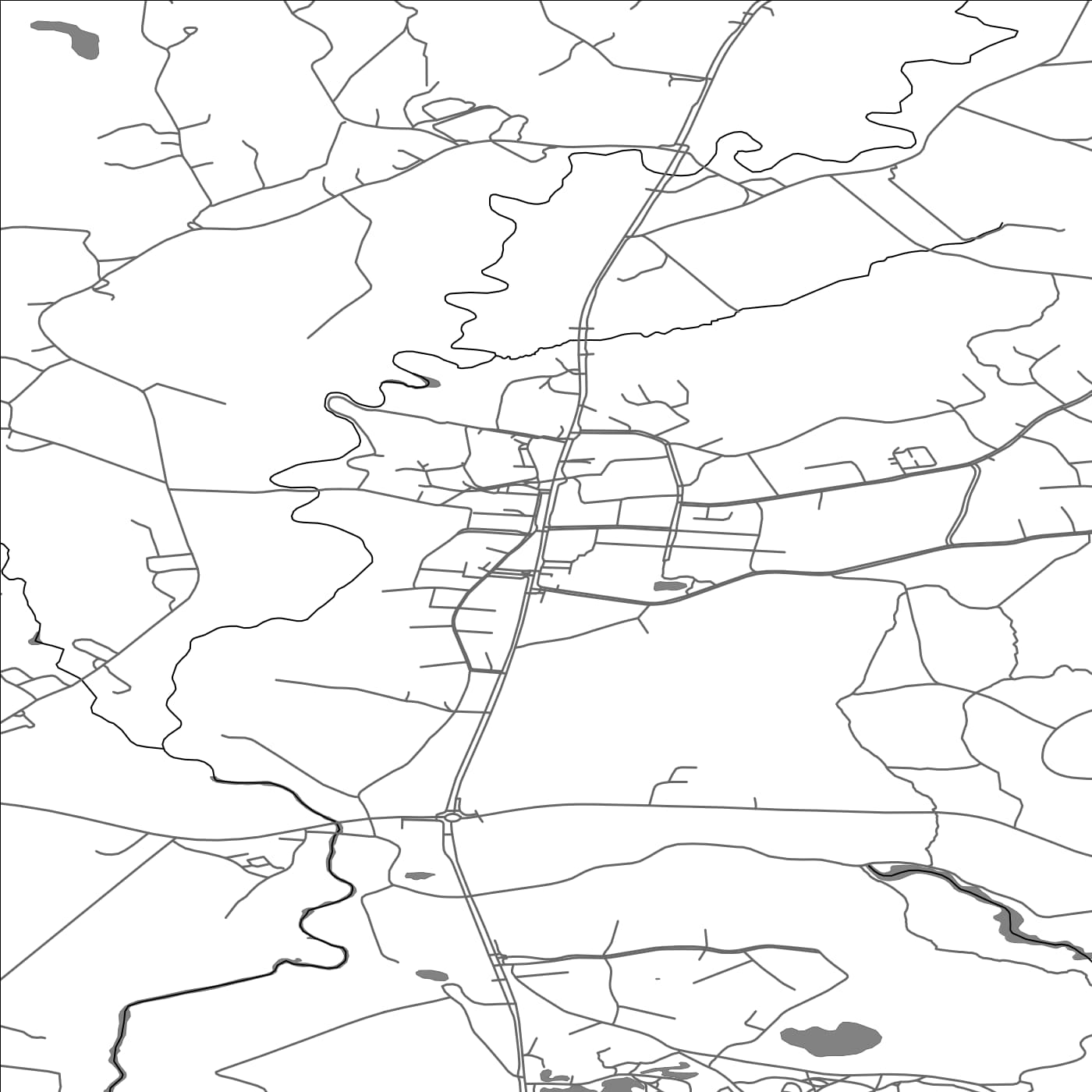 ROAD MAP OF RUSKO, FINLAND BY MAPBAKES