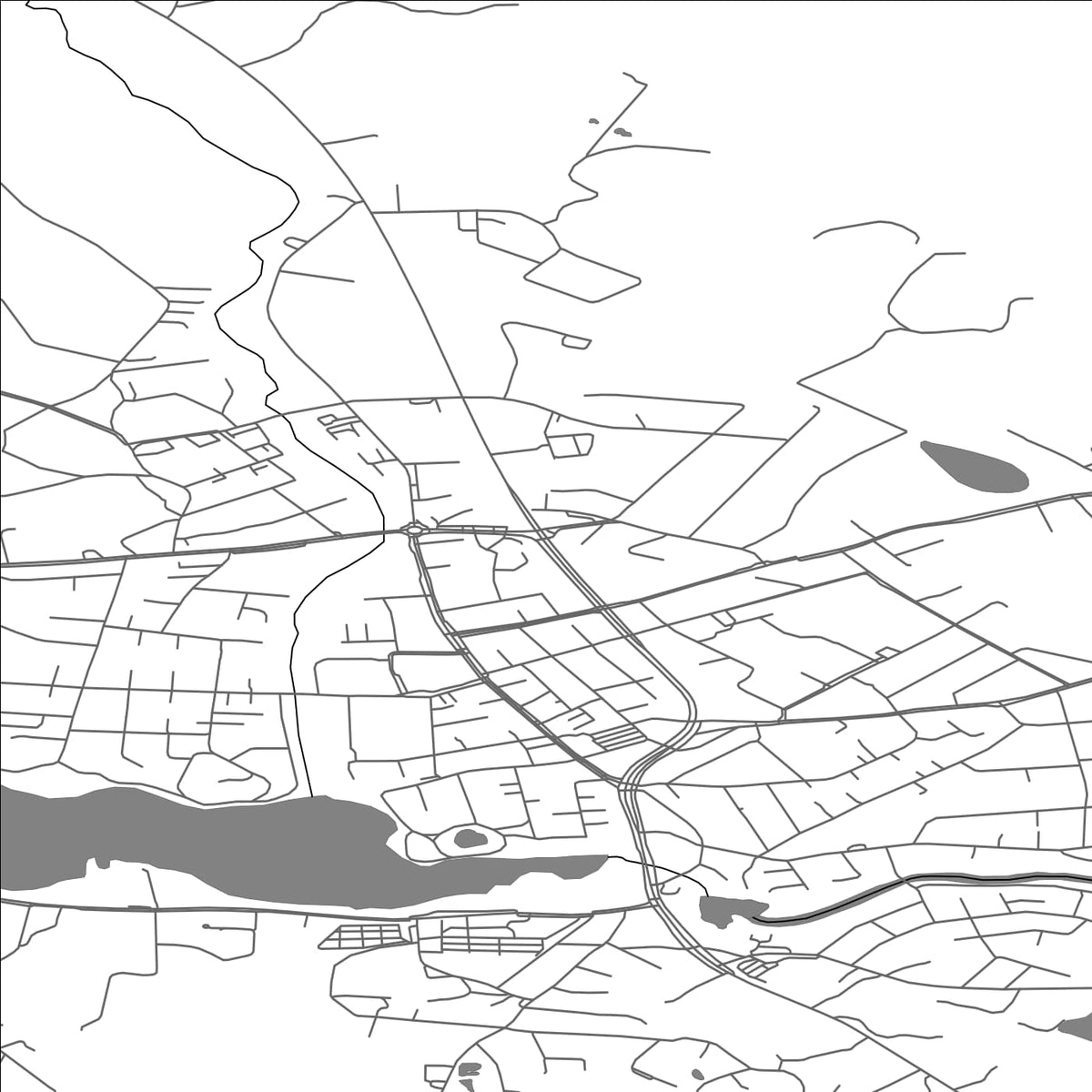 ROAD MAP OF SOMERO, FINLAND BY MAPBAKES