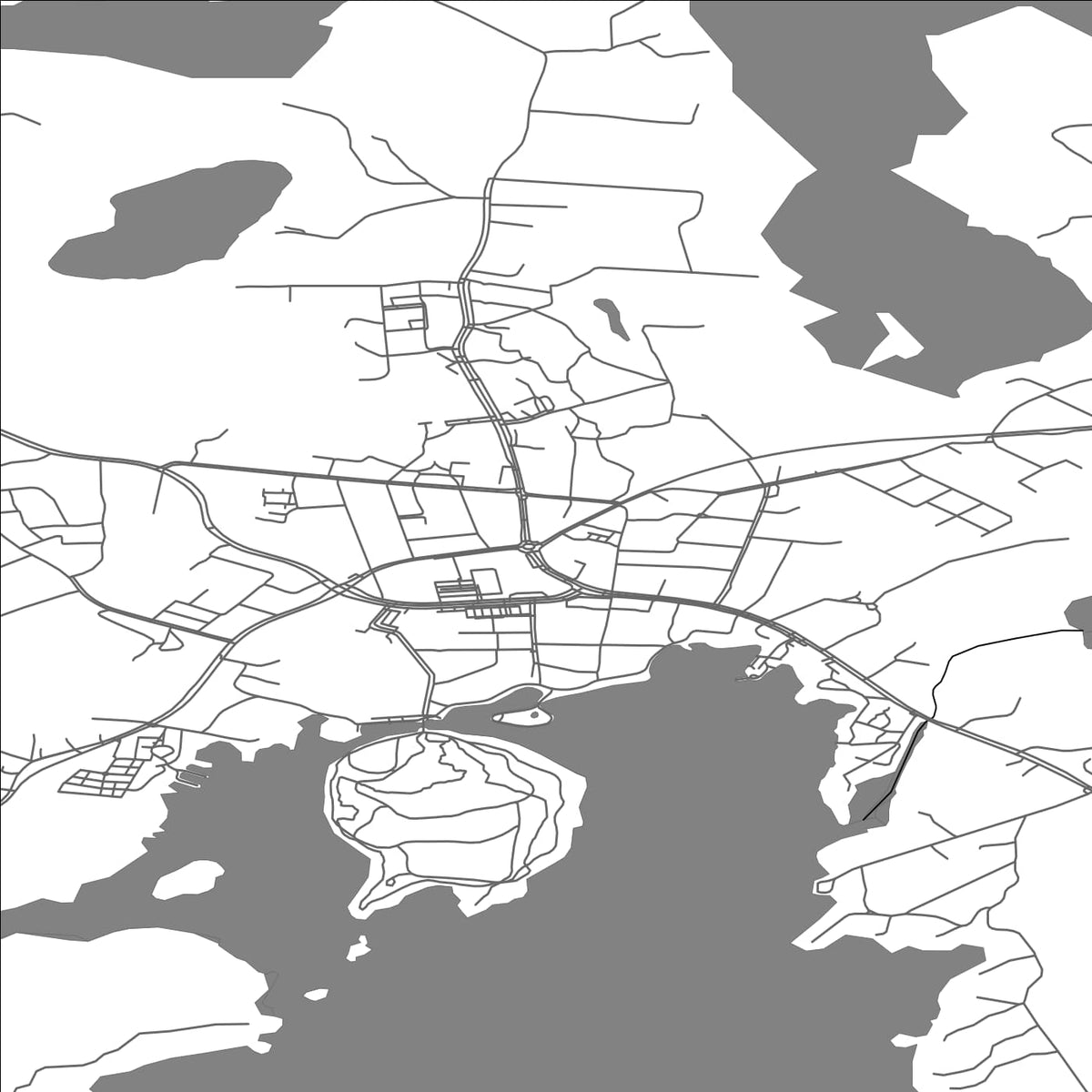 ROAD MAP OF SYSMÄ, FINLAND BY MAPBAKES