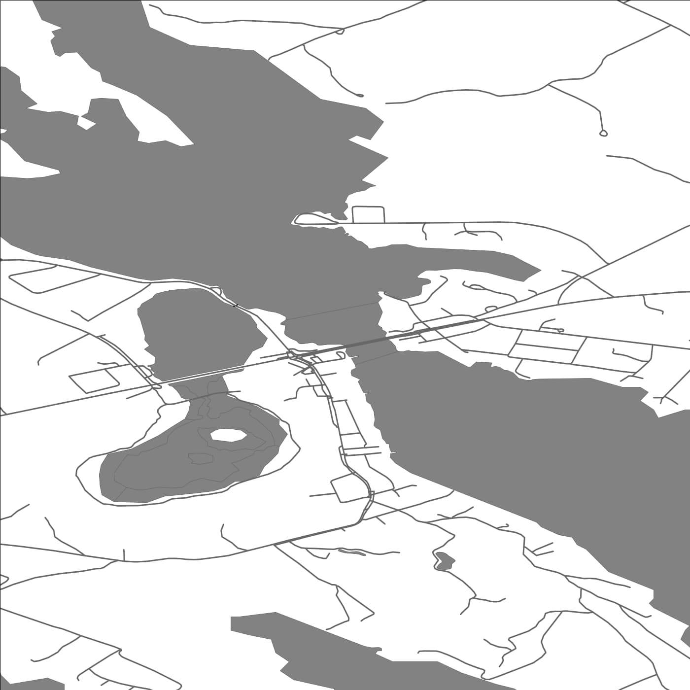 ROAD MAP OF TERVO, FINLAND BY MAPBAKES