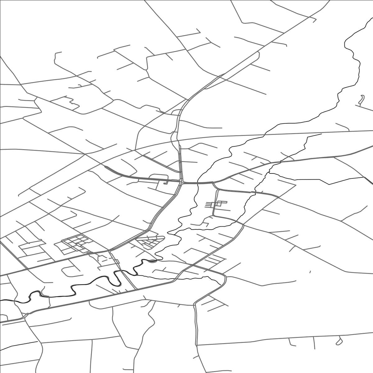 ROAD MAP OF TEUVA, FINLAND BY MAPBAKES
