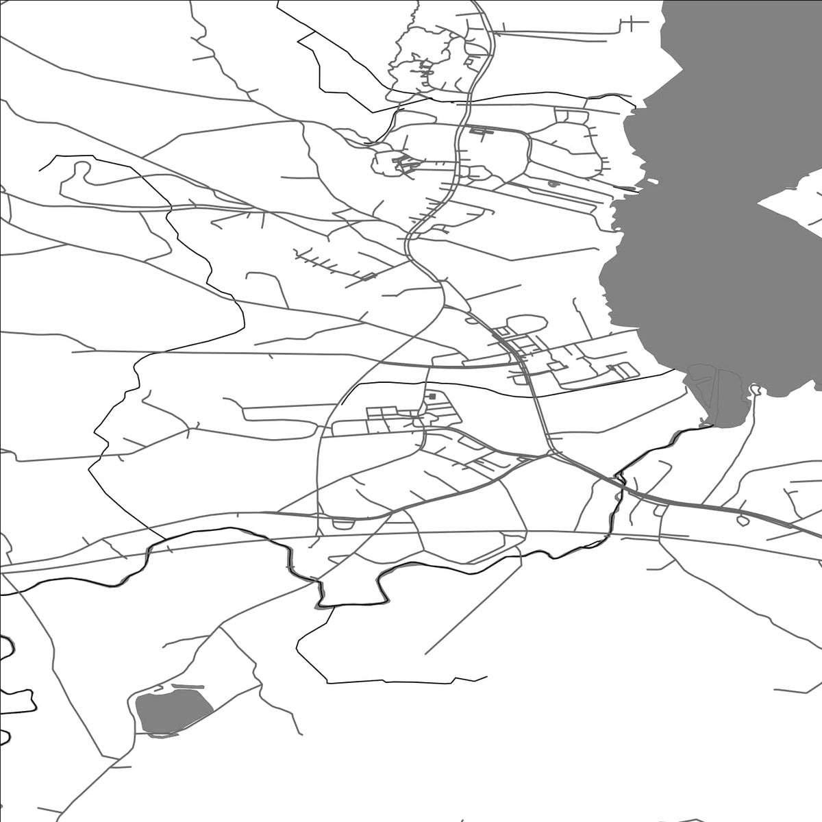 ROAD MAP OF TÖYSÄ, FINLAND BY MAPBAKES