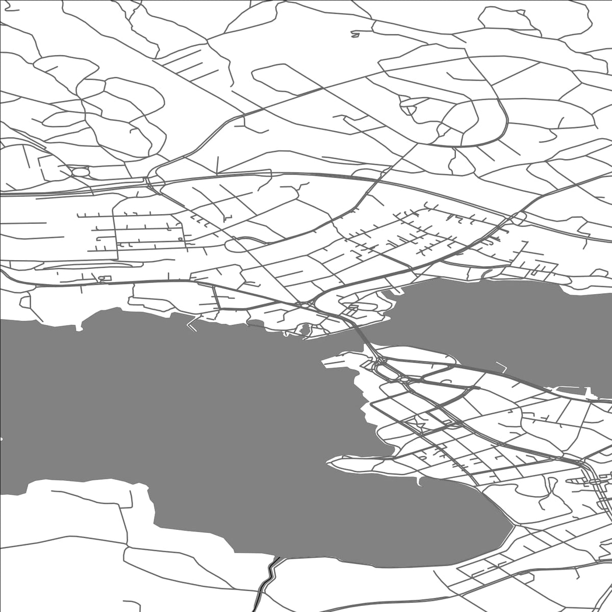 ROAD MAP OF TYRVÄÄ, FINLAND BY MAPBAKES