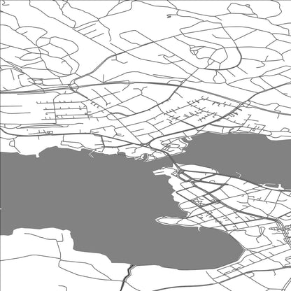 ROAD MAP OF TYRVÄÄ, FINLAND BY MAPBAKES