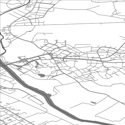 ROAD MAP OF ULVILA, FINLAND BY MAPBAKES