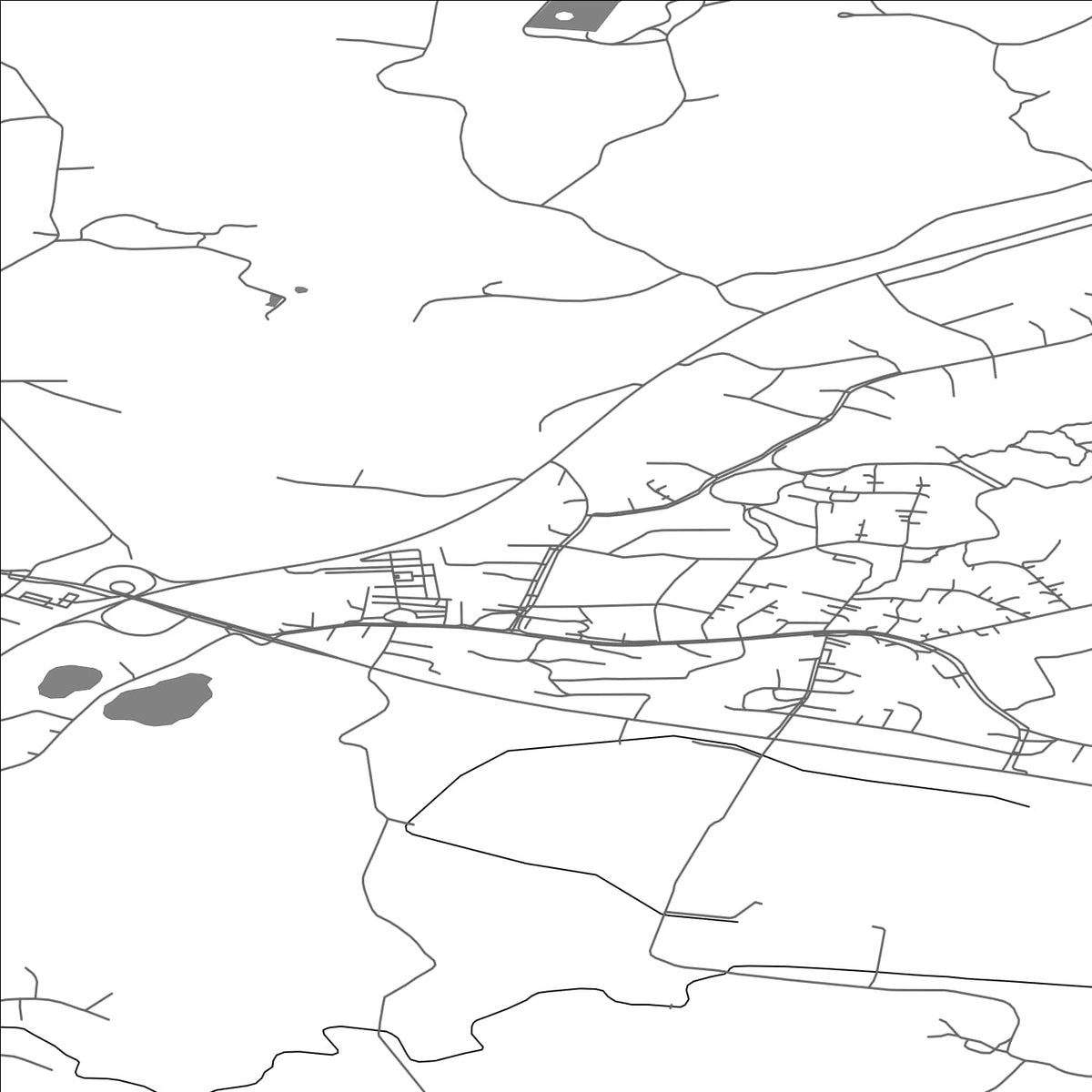 ROAD MAP OF URJALA, FINLAND BY MAPBAKES